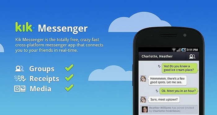 Descarga la App de KiK Messenger y úsala como Asistente